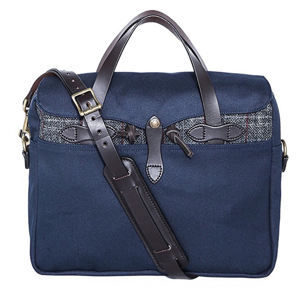 Filson - Navy Briefcase (Harris Tweed edition)